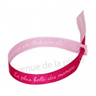 Bracelet ruban message La plus Belle des Mamans