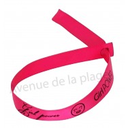 Bracelet ruban message Girl Power