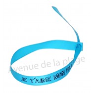 Bracelet ruban message Je t'aime mon fils