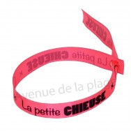 Bracelet ruban message La petite Chieuse
