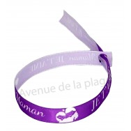 Bracelet ruban message Maman je t'aime