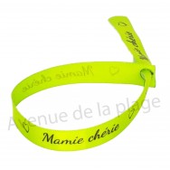 Bracelet ruban message Mamie chérie