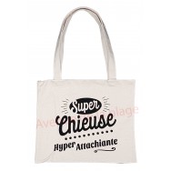 Sac à main cabas message Super chieuse hyper attachiante