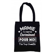 Sac cabas message Mamie tu comptes énormément pour moi. T'es trop chouette