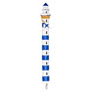 Stylo phare marin bleu et blanc