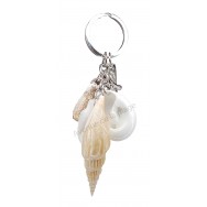 Porte clé coquillages naturels