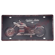 Plaque d'immatriculation US Moto custom rides