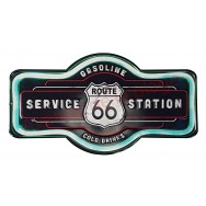 Plaque métal Service Station route 66