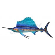 Poisson espadon en métal à accrocher