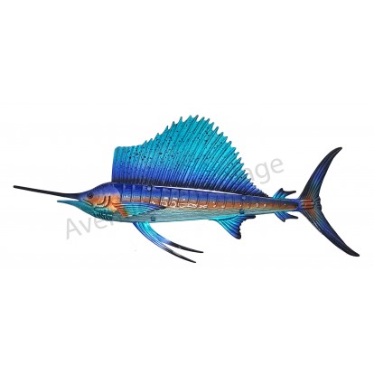 Poisson espadon en métal à accrocher