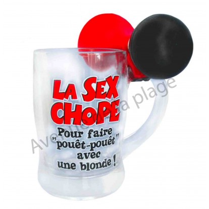 Chope A Biere Humoristique La Sex Chope Avec Klaxon Verre Humour