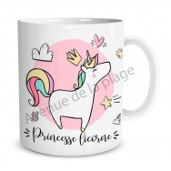 Mug humoristique Princesse Licorne
