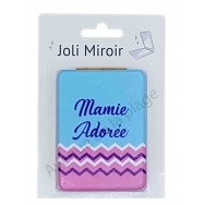 Miroir de poche message Mamie adorée