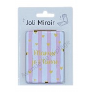 Miroir de poche message Mamie je t'Aime