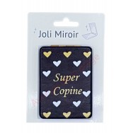 Miroir de poche message Super Copine