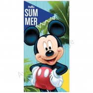 Serviette de plage Mickey palmiers