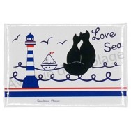 Magnet chat noir Love Sea