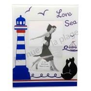 Cadre photo Chats noirs Love Sea