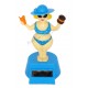 Bikini Lady solaire dansante bleu.