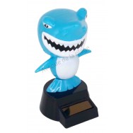 Figurine solaire requin bleu dansant