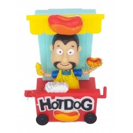 Figurine solaire vendeur de Hot Dog