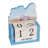 Calendrier perpétuel Soleil et Coquillages