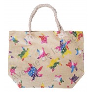 Sac de plage tortue de mer multicolore brillante