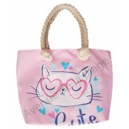 Mini sac de plage pour enfant Chat trop mignon