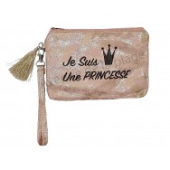 Pochette pompon Je suis une Princesse