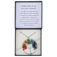 Pendentif arbre de vie 7 chakras