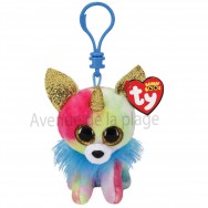 Peluche Ty Beanie Boo's porte clé Yips le chihuahua licorne