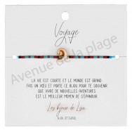 Bracelet souhait Voyage coquillage
