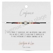 Bracelet souhait Confiance perle blanche