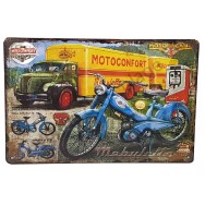 Plaque vintage MOTOCONFORT MOBYLETTE Motobecane