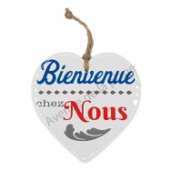 Coeur message Bienvenue chez Nous