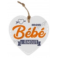 Coeur message Mon Bébé d'Amour