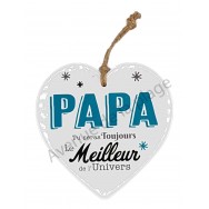 Coeur message Le Meilleur Papa de l'Univers