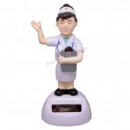 Figurine infirmière solaire