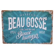 Plaque vintage Beau Gosse