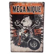 Plaque vintage Roi de la Méganique