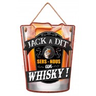 Pancarte verre à whisky Jack à Dit