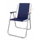Chaise de plage pliante bleue marine