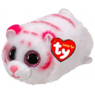 Peluche Teeny Ty Tabor le tigre blanc et rose