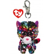 Peluche Ty Flippables porte clé Dotty le léopard