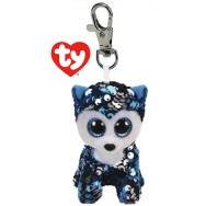 Peluche Ty Flippables porte clé Slush le husky