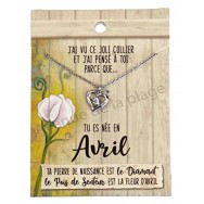 Pendentif pierre de naissance Avril