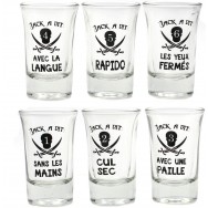 Verres à shooters Pirate Jack a dit