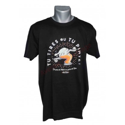 T-shirt humoristique "Tu tires ou tu pintes"