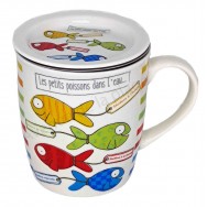 Mug tisanière Les petits poissons dans l'eau