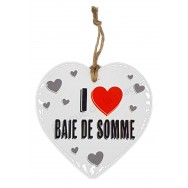 Coeur I Love Baie de Somme à suspendre